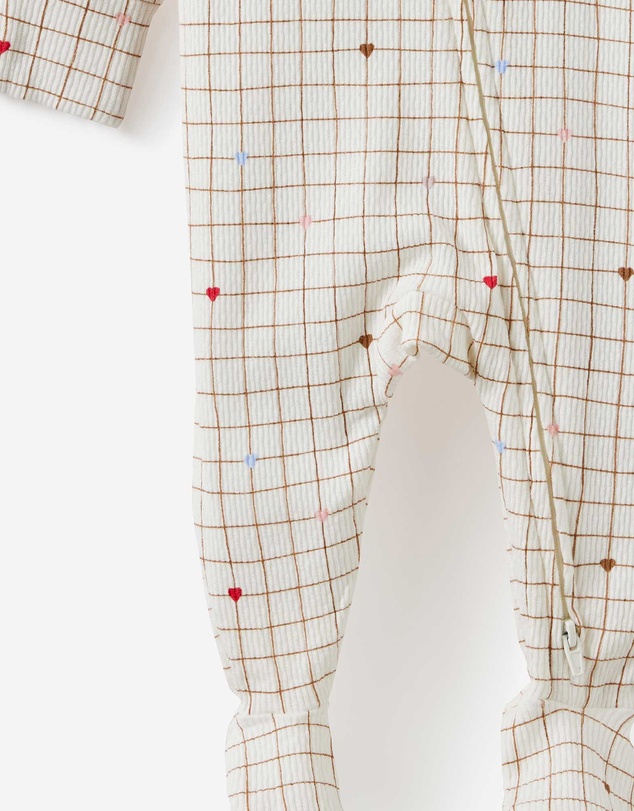 Cotton On Kids - Littlie Organic Long Sleeve Zip Romper