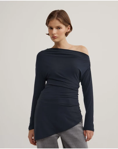 Witchery - Asymmetric Tunic Long Sleeve Top