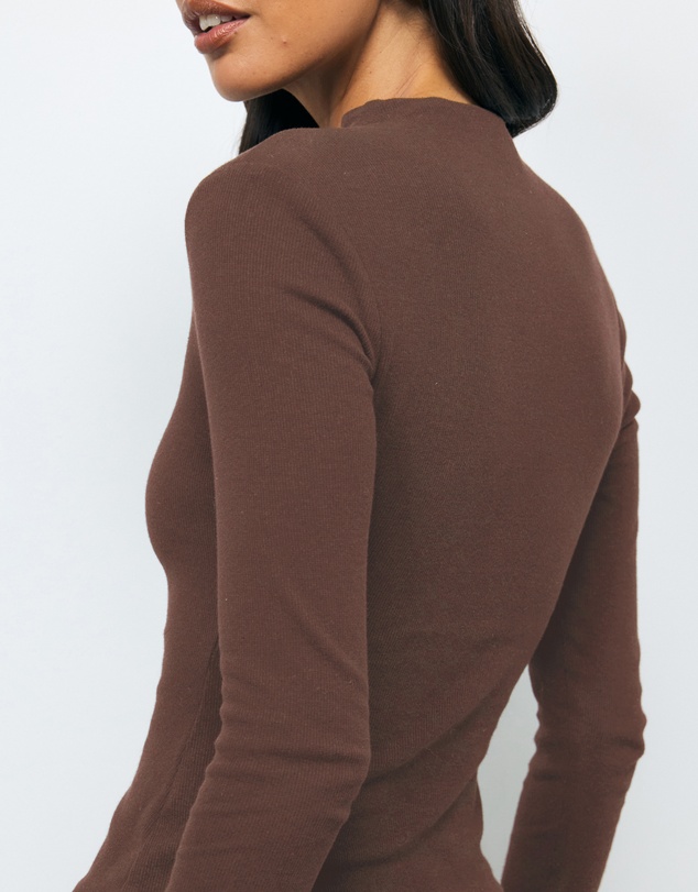 AERE - Aurelie Buttoned LS Top