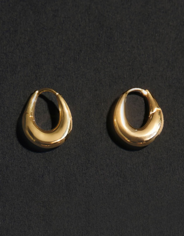 SAINT VALENTINE - Verso Mini Hoops - Gold