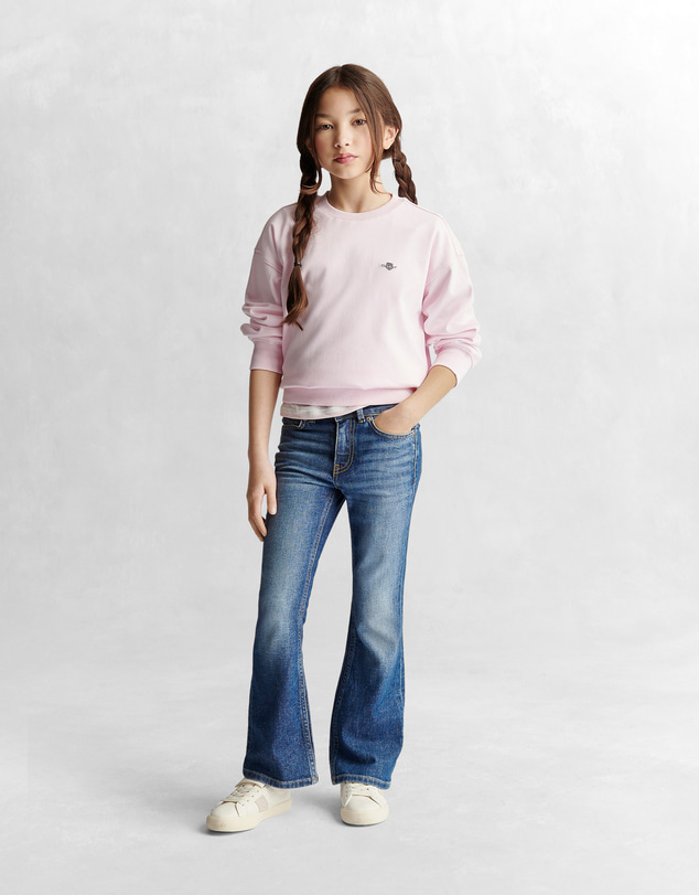 Gant - Shield Oversize Crew Neck Sweatshirt