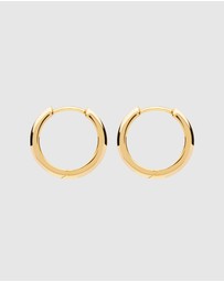 Najo - Stella Yellow Gold Huggie Earrings