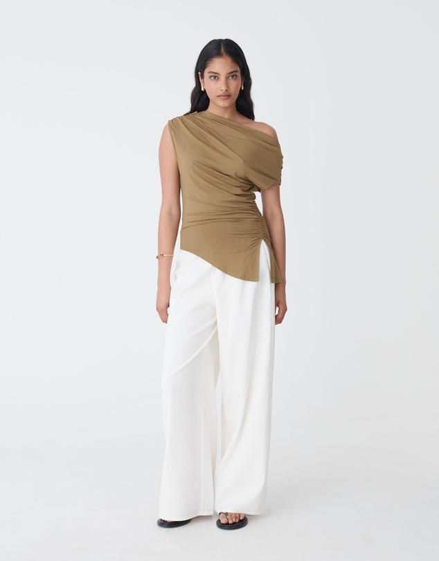 Forcast - Keeley Bamboo Split Hem Top