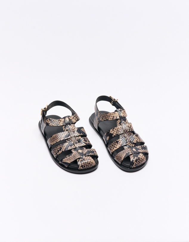 Walnut Melbourne - Hugo Leather Sandal