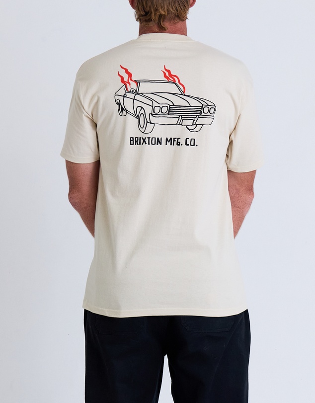 Brixton - Flaming Wheels Short Sleeve Tee