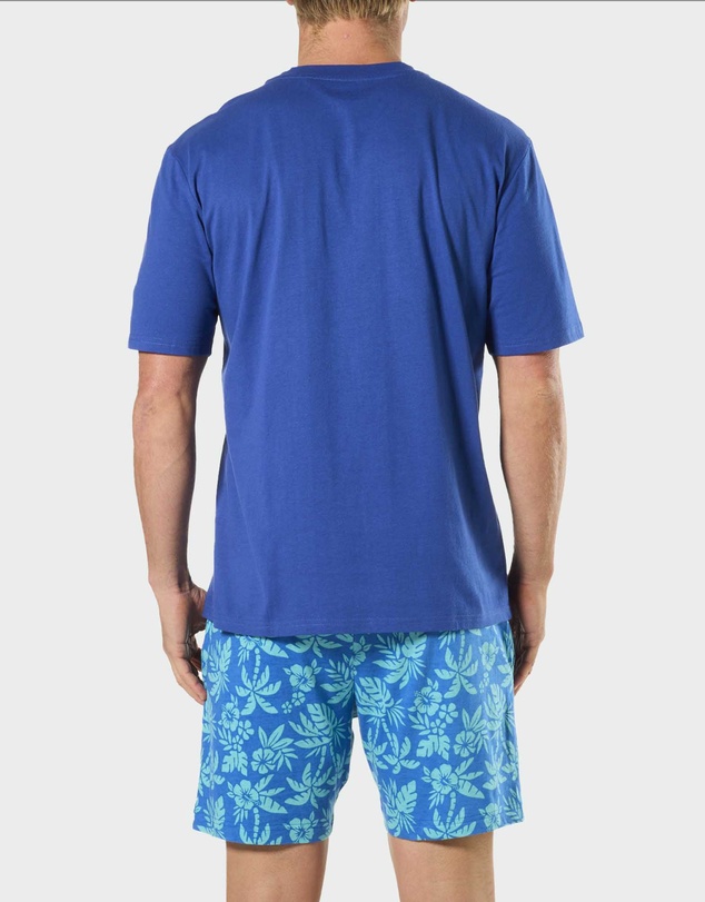 Mitch Dowd - Mitchdowd Mens Short Sleeve Pyjama Set in Off Duty Print