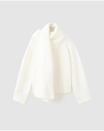 M.N.G - Knitted Sweater With Scarf