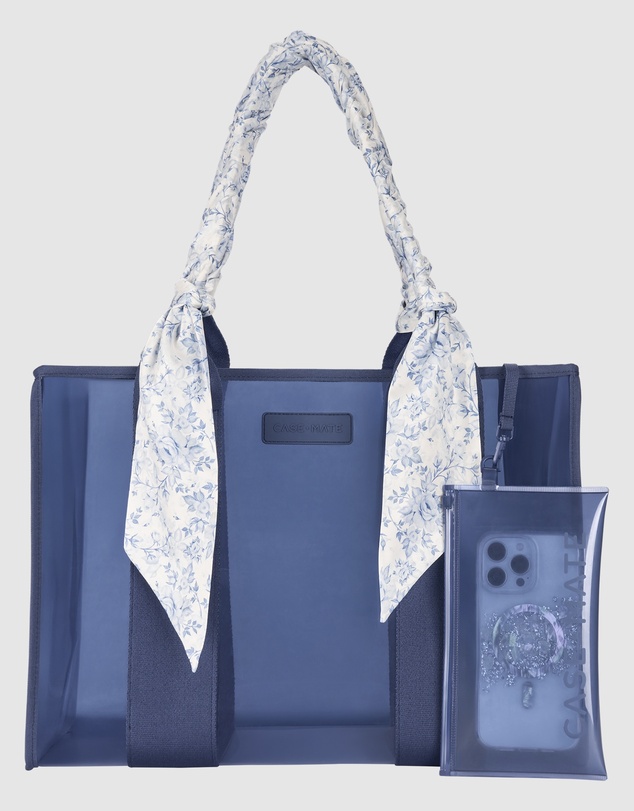 Case-Mate - Case-Mate Something Navy Twilly Scarf Tote w/ Phone Pouch