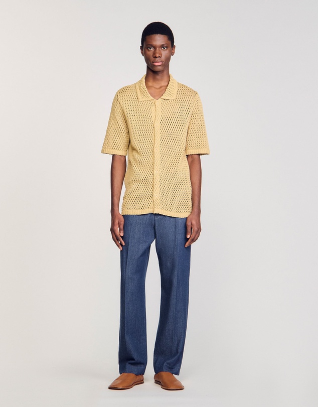 Sandro - Crochet Mc Shirt