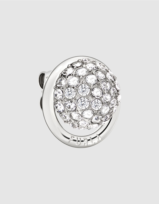 Furla - Furla Miasfera Charms Silver-Tone Stud Earrings