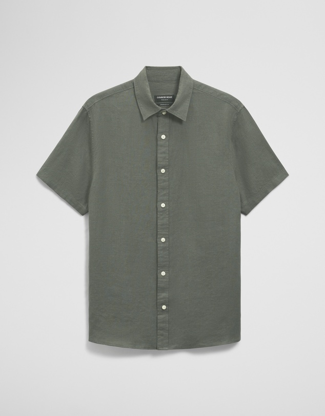 Country Road - Short Sleeve Regular Fit Linen Shirt