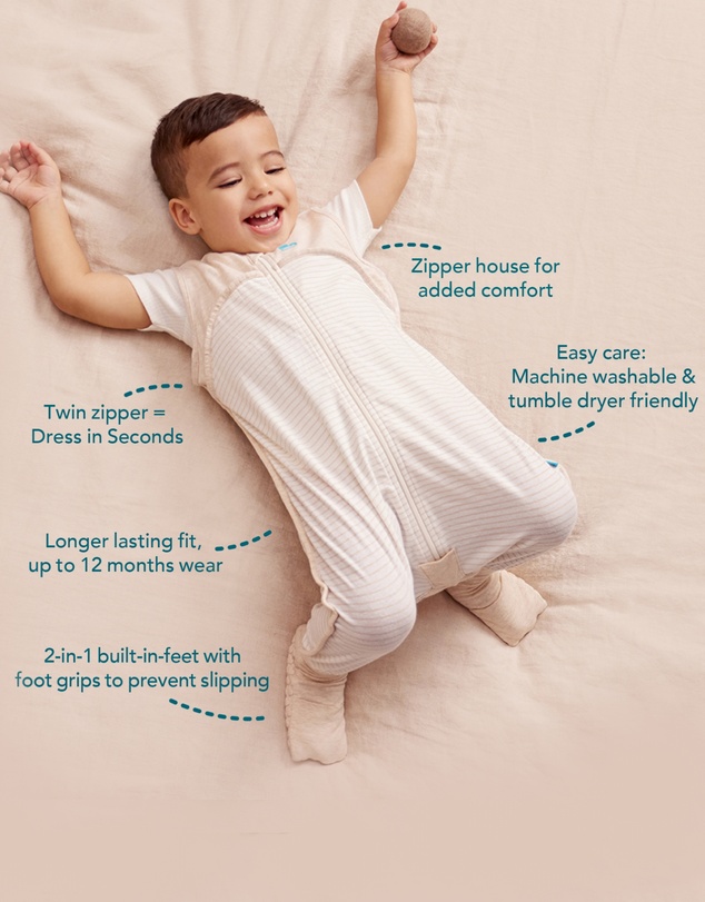 Love to Dream - Sleep Suit 3.5T Quilted Stretch Cotton Navy