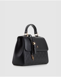 Laura Jones - Logo Emboss Top Handle Bag