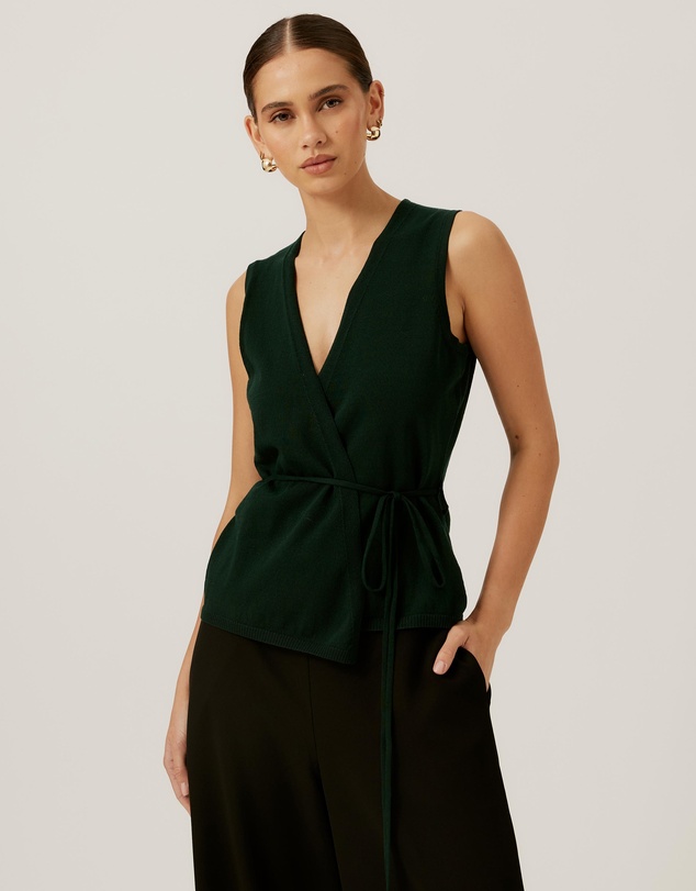Tussah - Wrap Knit Top