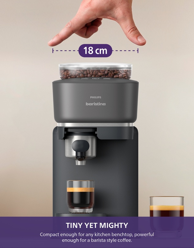 Philips - Baristina Espresso Machine Silhouette Black
