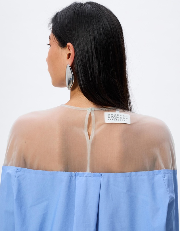 MM6 Maison Margiela - Illusion Off Shoulder Long Sleeve Top