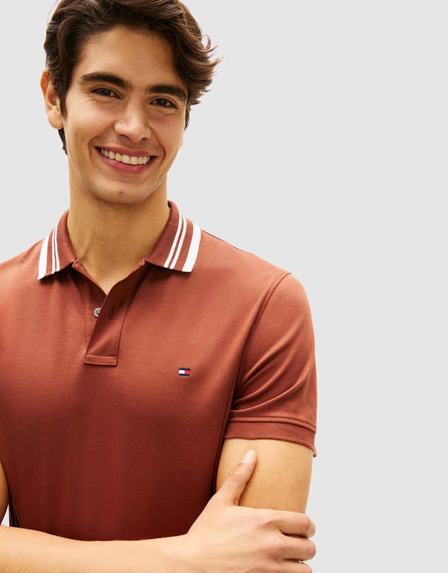 Tommy Hilfiger - Cotton Jacquard Detail Polo