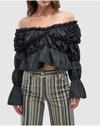 Laagam - Holly Corduroy Striped Pants