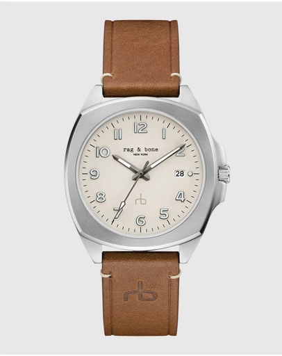 rag & bone - Rag & Bone Bleeker Silver-Tone Analogue Watch