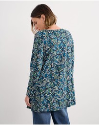 Seasalt - Seasalt Cornwall Blue L/S Screenprint Tunic