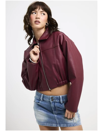 Neon Hart - Katana Crop Biker Jacket