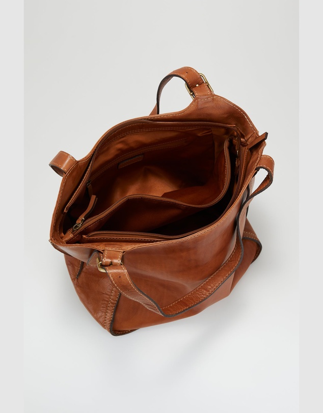 Evity - Maya Leather Buckle Tote Bag