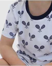 Sant And Abel - Kids Tennis Navy Short PJ Set