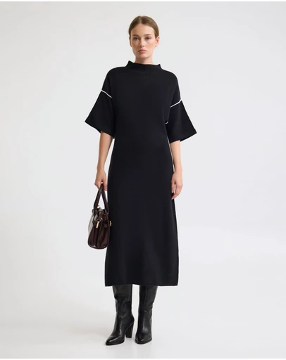 Oxford - Natalya Knit Contrast Piping Dress