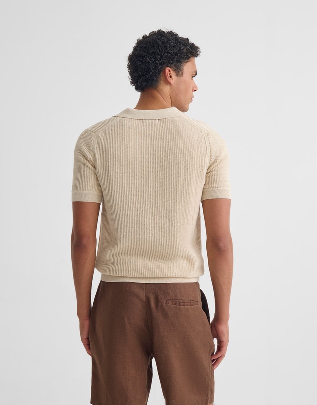 Oxford - Huck Lined Knitted Polo