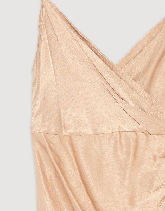 Revibe - Repaired Shona Joy La Lune Cross Draped Maxi Dress - AU 8