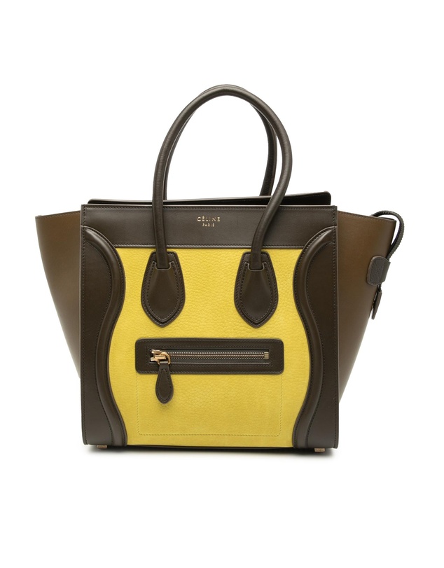 Pre-Loved by Azura Reborn - Pre-Loved Micro Tricolor Leather Luggage Tote