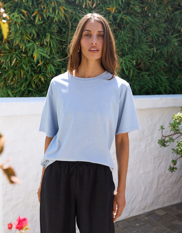 CAMIXA - Teesha Oversized Distressed Cotton T-Shirt