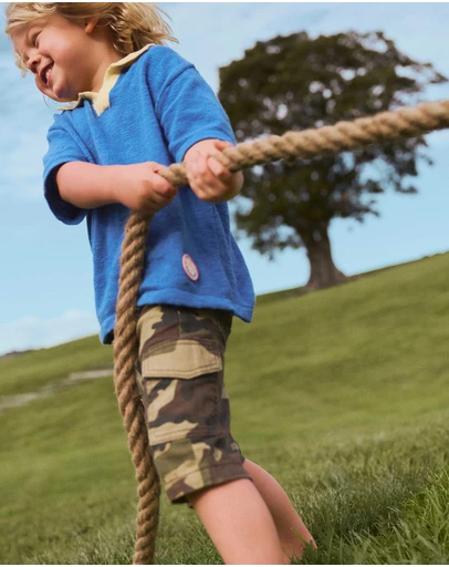 Cotton On Kids - Oversized Colour Block Knit Polo