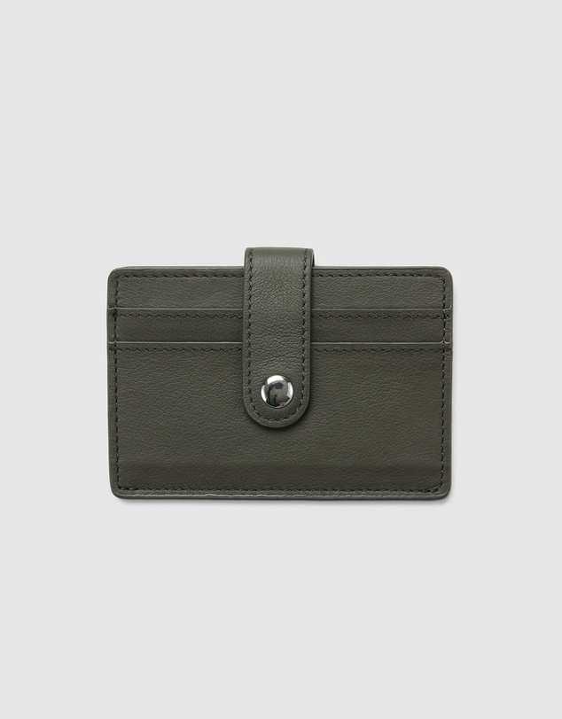 Globite - Leather RFID Card Holder Snap Button