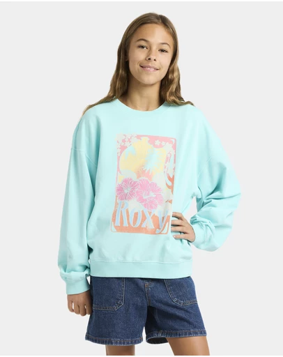 Roxy - Girls 4 to 16 Lineup Crew Neck