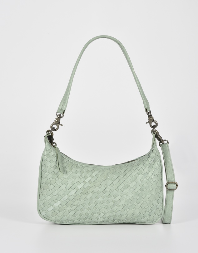Cobb & Co - Hughes Woven Leather Shoulder Bag