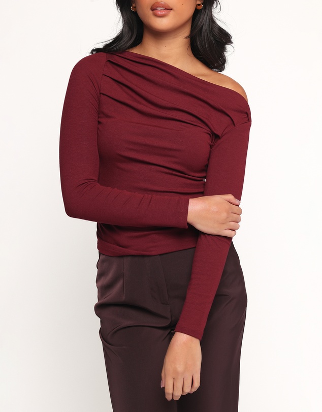 Petal & Pup - Cer Knit Top - Cherry Chocolate