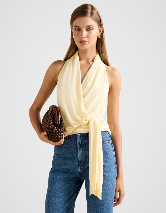 Forever New - Gianna Wrap Halter Neck Top
