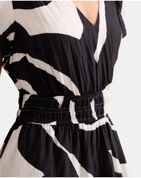 Forever New - Mara Puff Sleeves Midi Dress