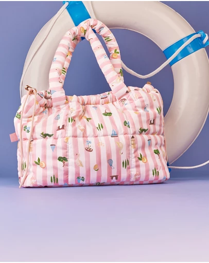 The Somewhere Co - Boat Days Marshmallow Midi Tote