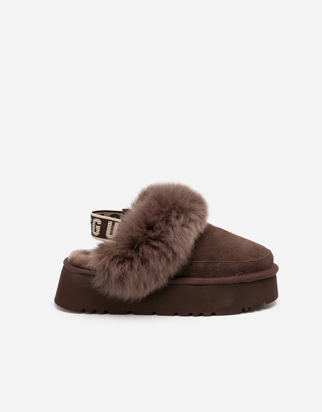 Ozwear Connection Uggs - UGG Daniela Premium Platform Slipper (Elastic Logo & Wool Strap – Detachable)