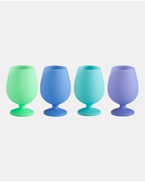 porter green - stemm | silicone unbreakable wine glasses