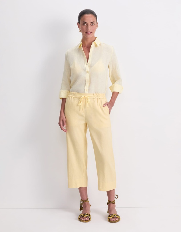 Sportscraft - Rosa Crop Linen Pant
