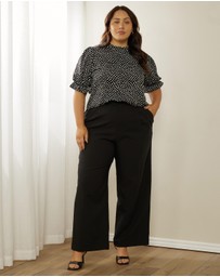 Atmos&Here Curvy - Imara Spot Blouse
