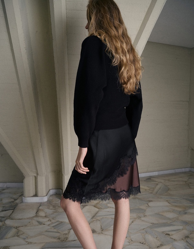 M.N.G - Turtleneck Sweater With Jewel Buttons