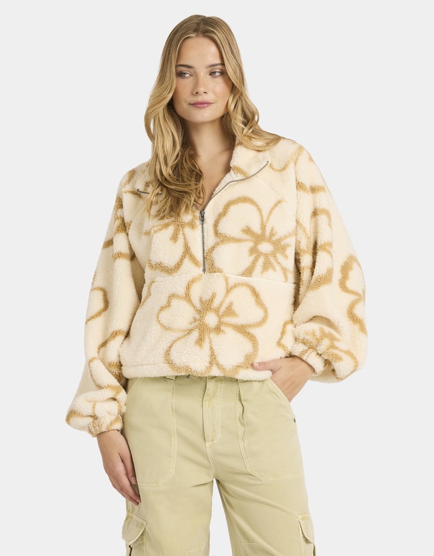 Billabong - Womens Last Time Mock Neck Fleece Top
