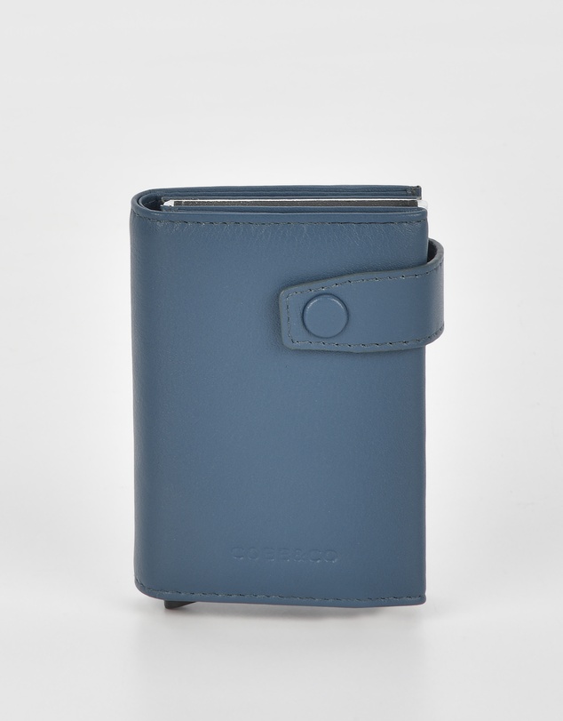 Cobb & Co - Healy Metal Chamber RFID Safe Leather Card Wallet
