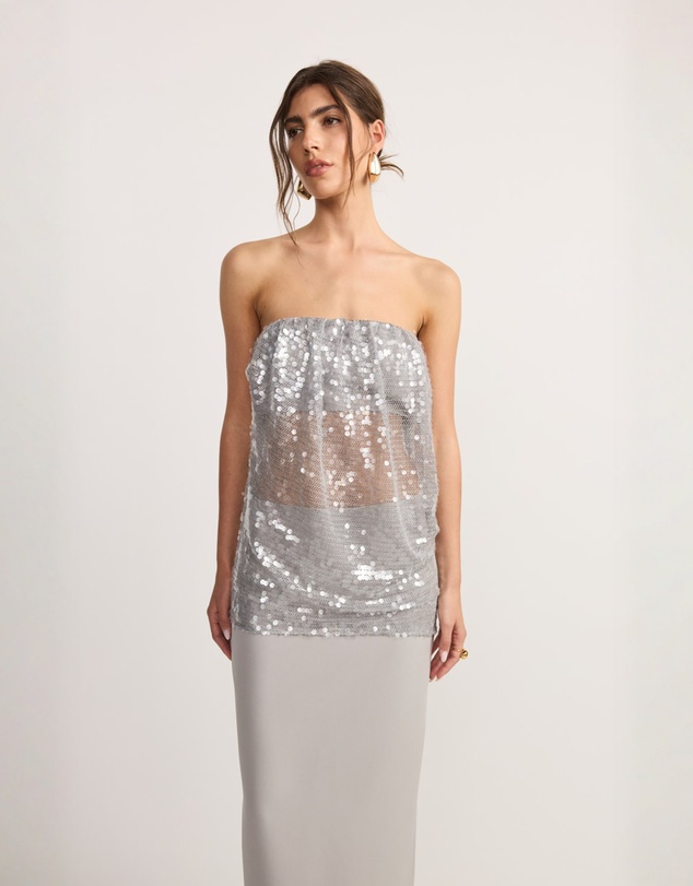 TOJHA - Alisa Strapless 2pc Set Oyster