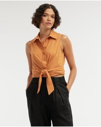 Amelius - Naomi Wrap Crop Shirt