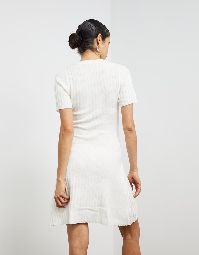 Sofia Irina - Ribbed Knit Mini Dress
